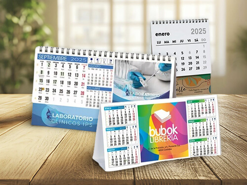 calendarios de mesa personalizados